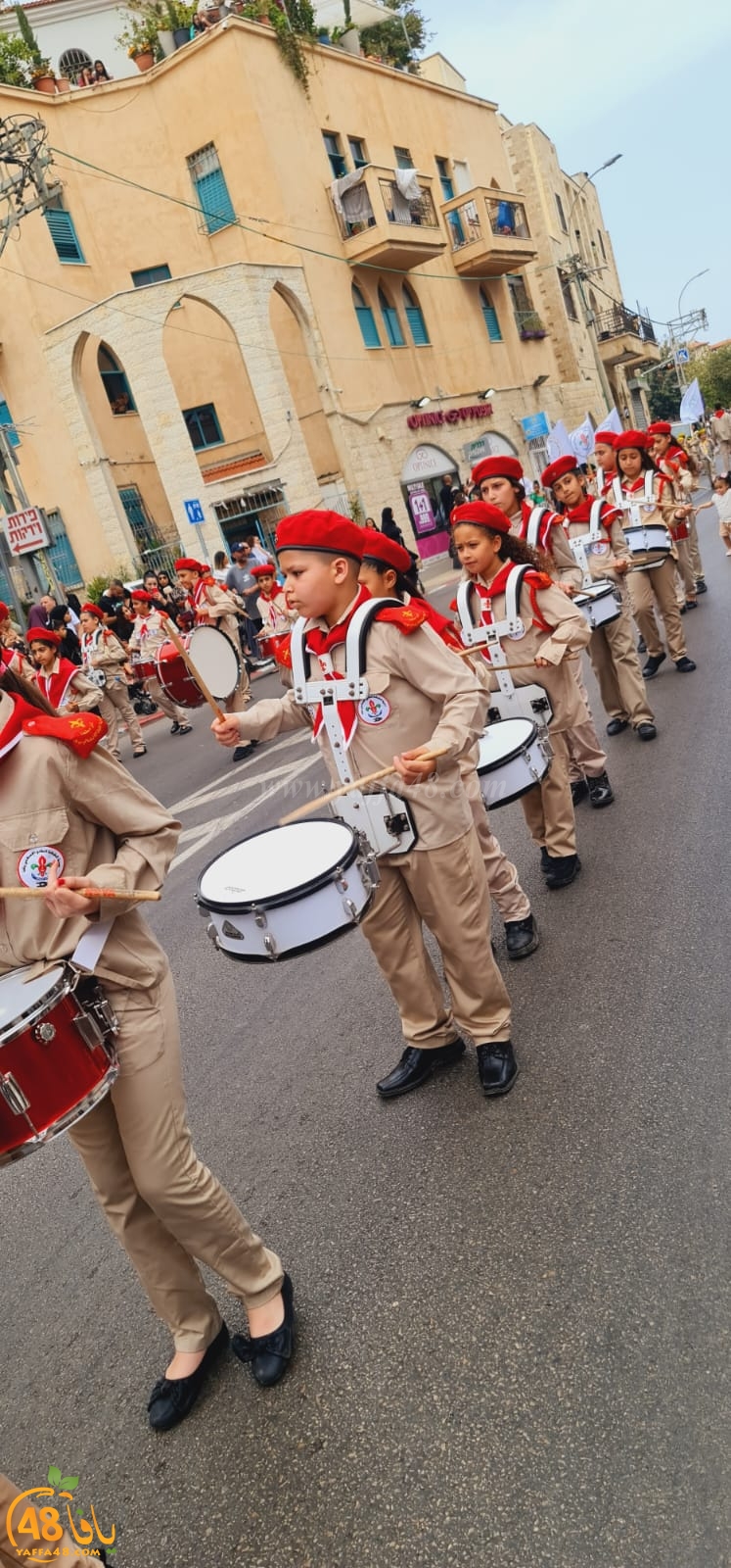 استعراض كشفي ضخم لسرية كشاف النادي الإسلامي بيافا بمناسبة العيد 